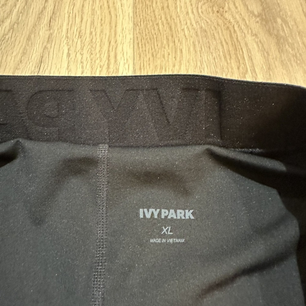 Ivy Park Tennis Skirt Womens Size XL Black Short Lined Golf Pickleball Gym - Picture 4 of 9